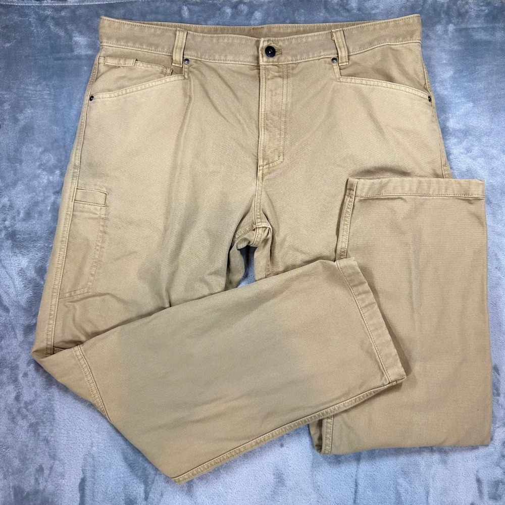 The North Face Mens Khaki Utility Canvas Pants Size 40 Regular Tan Hiking Work